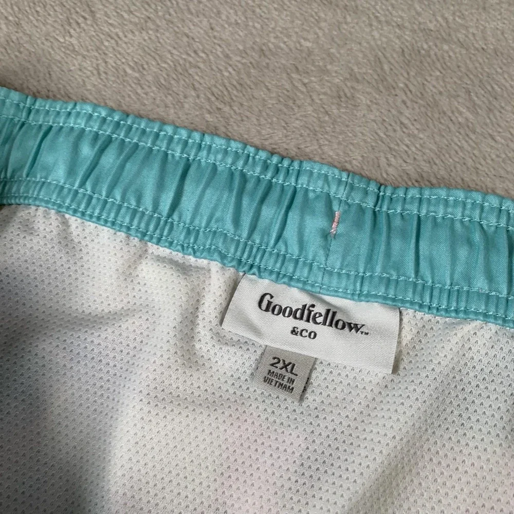 Goodfellow & Co Swim Trunks Mens 2XL Parrot Floral Stretch 7